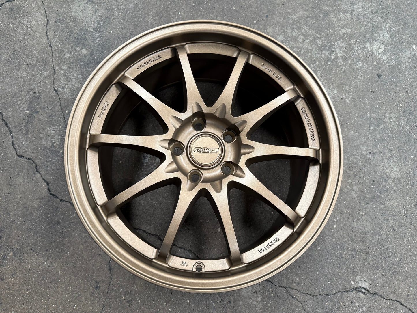 New 18X8.5 ET43 AOW Flow Formed CE28 Rim (4 wheel) Matt Bronze 5X112