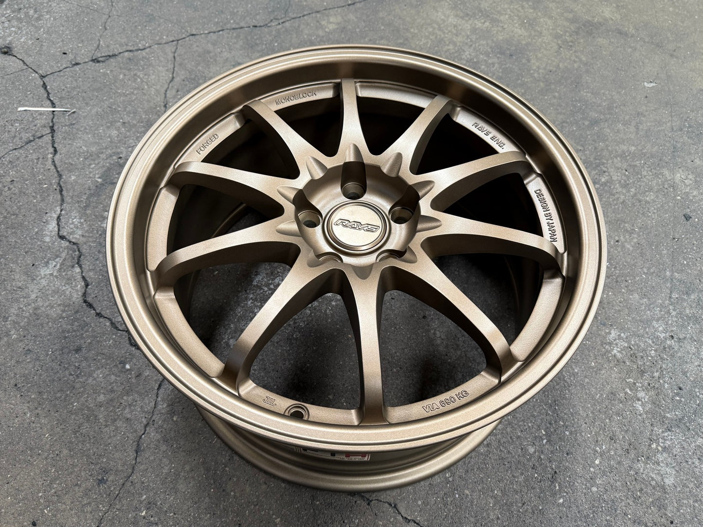 New 18X8.5 ET43 AOW Flow Formed CE28 Rim (4 wheel) Matt Bronze 5X114.3