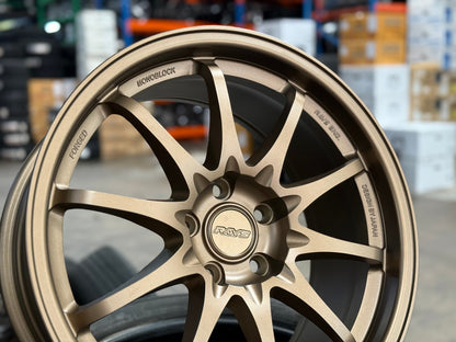 New 18X8.5 ET43 AOW Flow Formed CE28 Rim (4 wheel) Matt Bronze 5X112