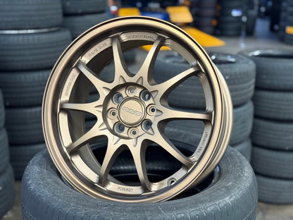 New 16X7 ET40 AOW Flow Formed CE28 Rim (4 wheel) Matt Bronze 4X100