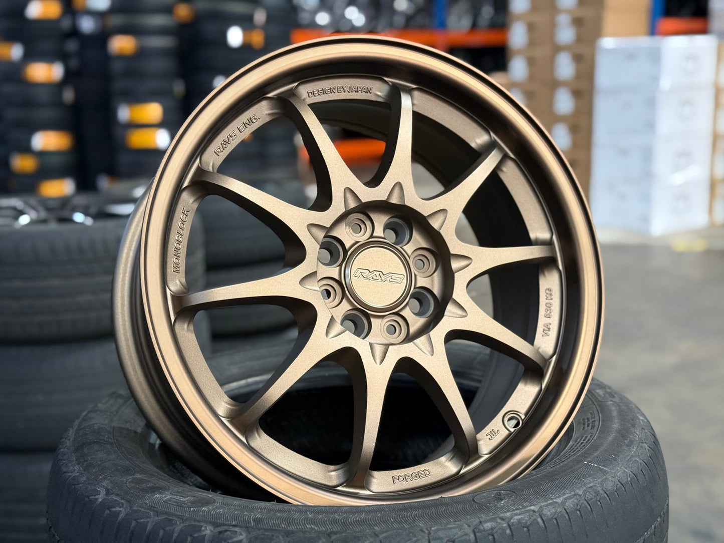 New 16X7 ET40 AOW Flow Formed CE28 Rim (4 wheel) Matt Bronze 4X100