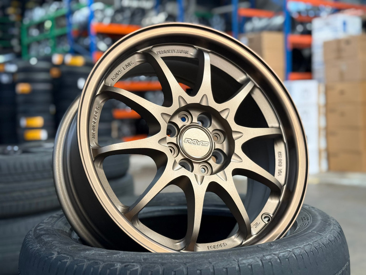 New 16X7 ET40 AOW Flow Formed CE28 Rim (4 wheel) Matt Bronze 4X100