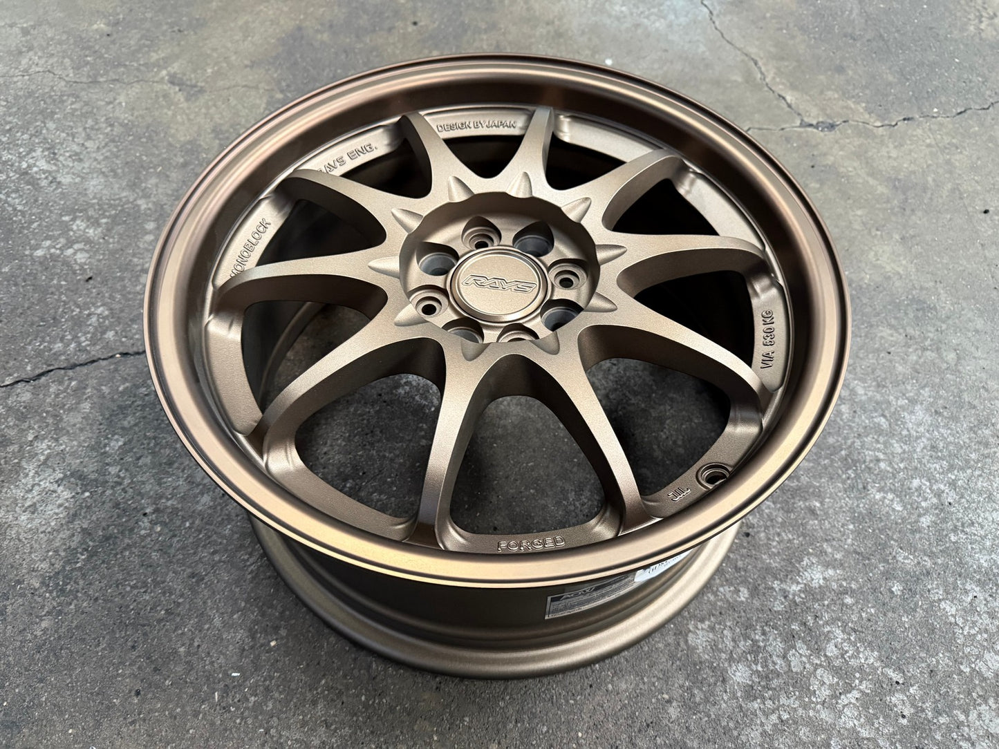 New 16X7 ET40 AOW Flow Formed CE28 Rim (4 wheel) Matt Bronze 4X100