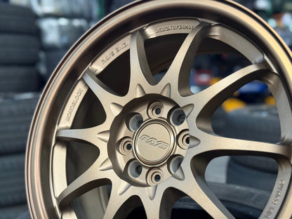 New 16X7 ET40 AOW Flow Formed CE28 Rim (4 wheel) Matt Bronze 4X100