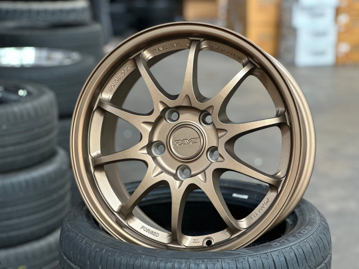 New 16X7 ET40 AOW Flow Formed CE28 Rim (4 wheel) Matt Bronze 5X114.3
