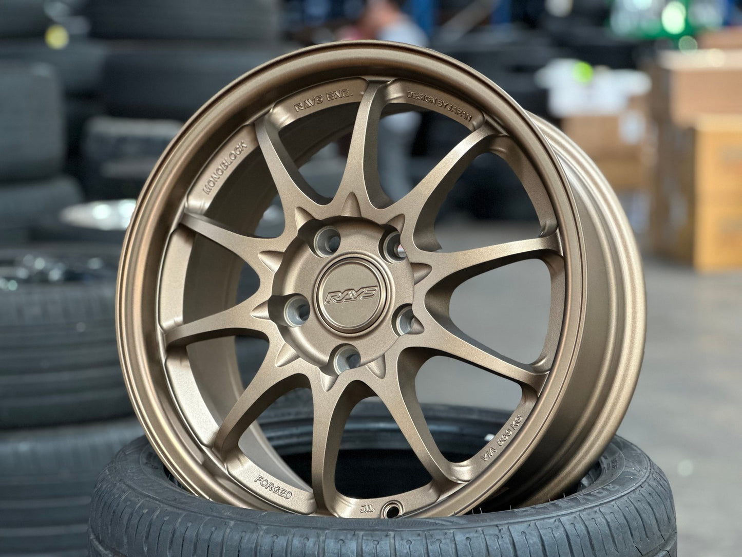 New 16X7 ET40 AOW Flow Formed CE28 Rim (4 wheel) Matt Bronze 5X114.3