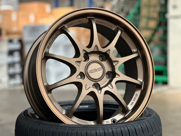 New 16X7 ET40 AOW Flow Formed CE28 Rim (4 wheel) Matt Bronze 5X114.3