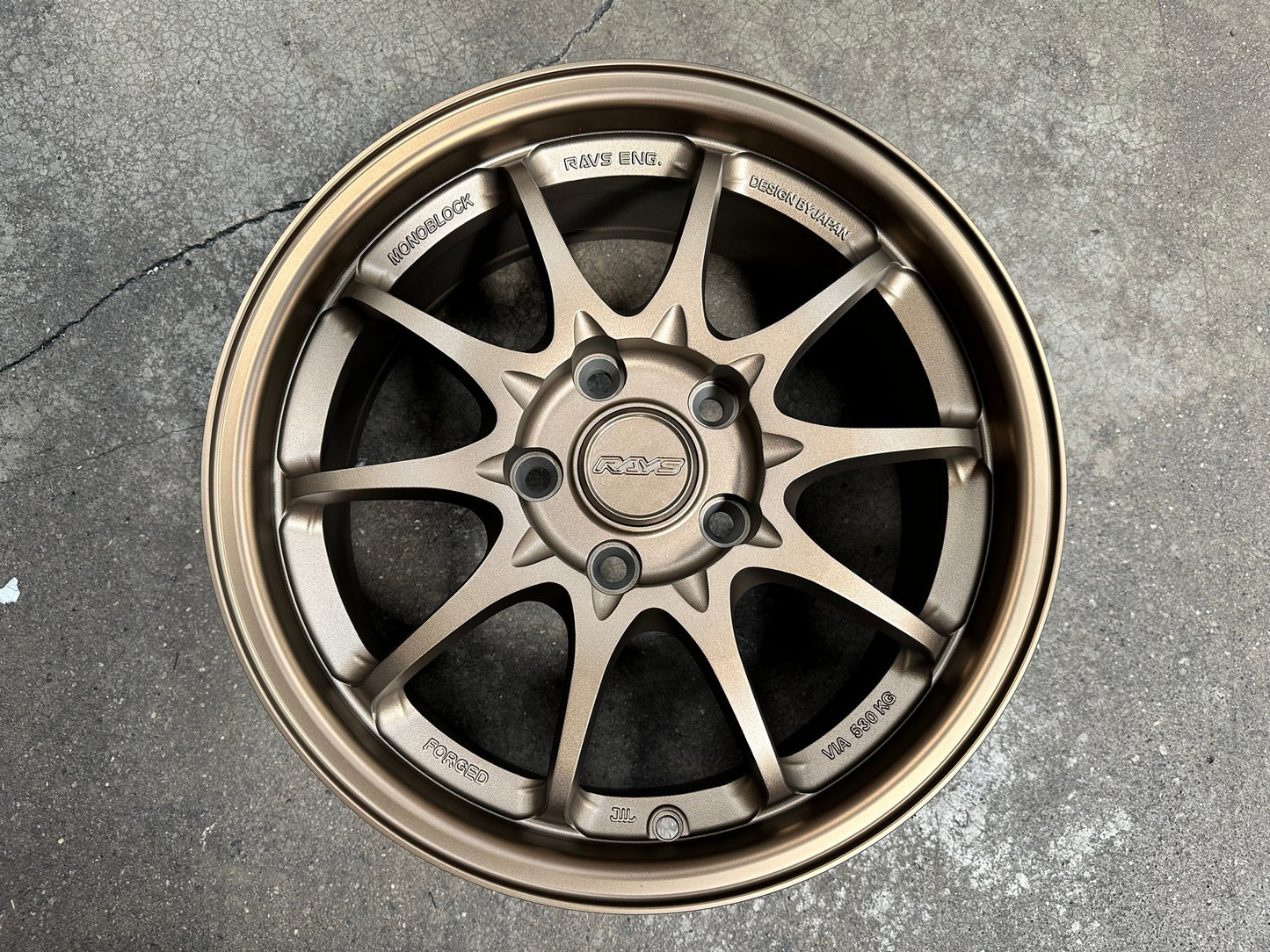 New 16X7 ET40 AOW Flow Formed CE28 Rim (4 wheel) Matt Bronze 5X114.3