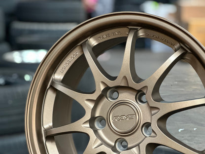 New 16X7 ET40 AOW Flow Formed CE28 Rim (4 wheel) Matt Bronze 5X114.3