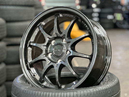 New 16X7 ET40 AOW Flow Formed CE28 Rim (4 wheel) Gloss Gunmetal 5X114.3