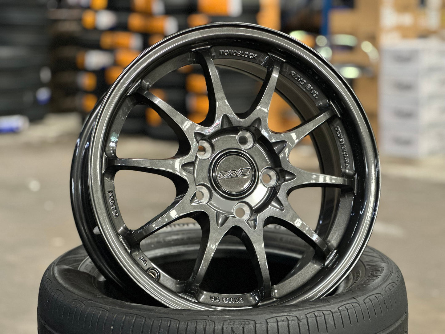 New 16X7 ET40 AOW Flow Formed CE28 Rim (4 wheel) Gloss Gunmetal 5X114.3