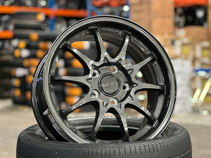 New 16X7 ET40 AOW Flow Formed CE28 Rim (4 wheel) Gloss Gunmetal 5X114.3