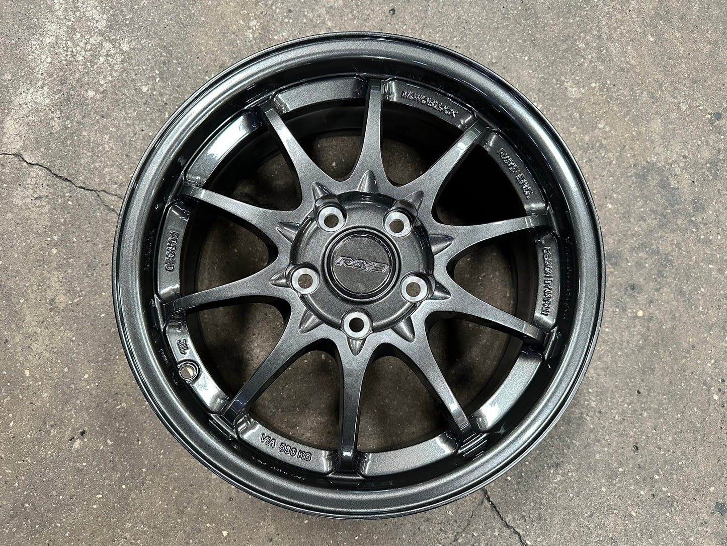 New 16X7 ET40 AOW Flow Formed CE28 Rim (4 wheel) Gloss Gunmetal 5X114.3