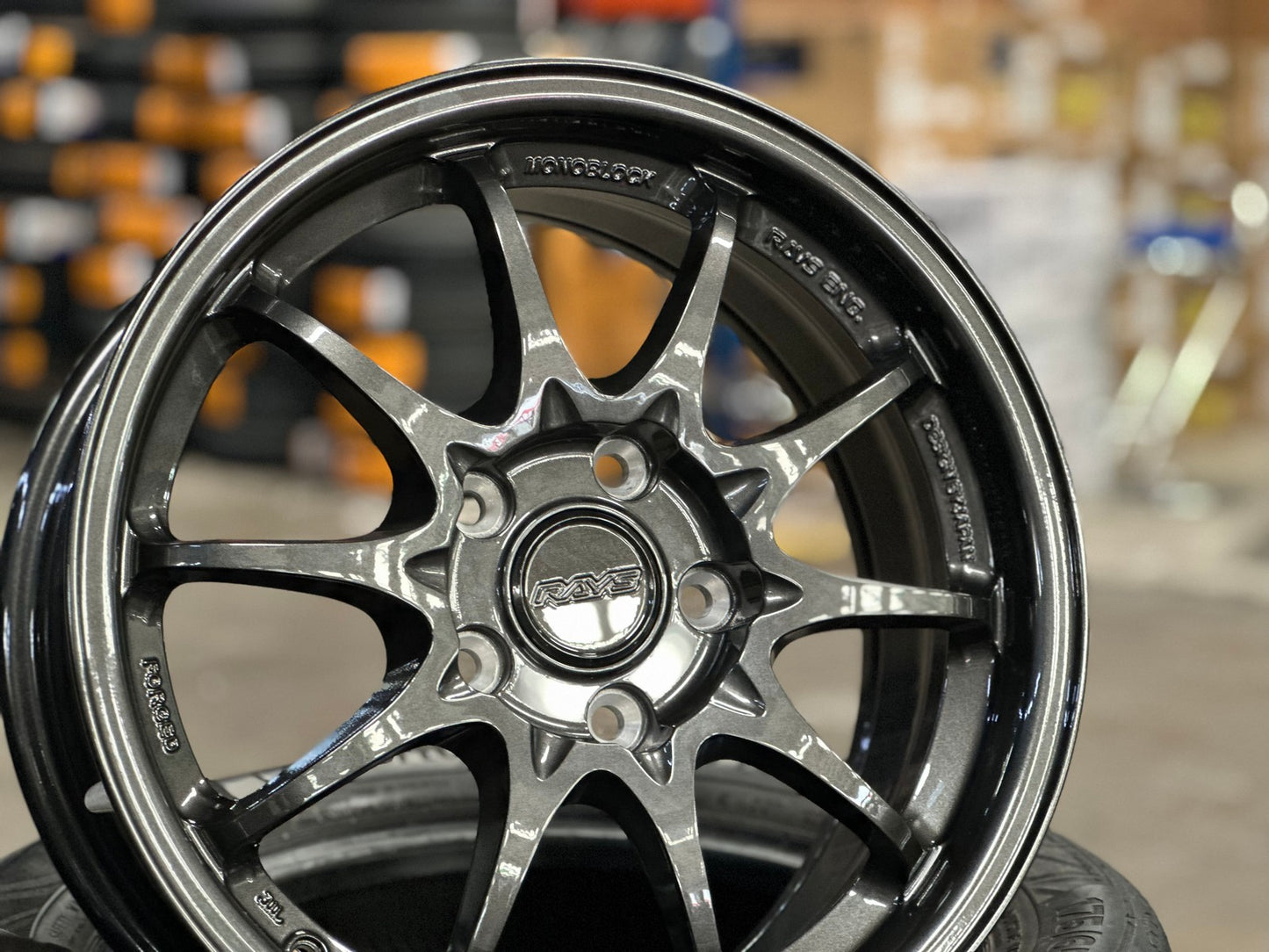 New 16X7 ET40 AOW Flow Formed CE28 Rim (4 wheel) Gloss Gunmetal 5X114.3