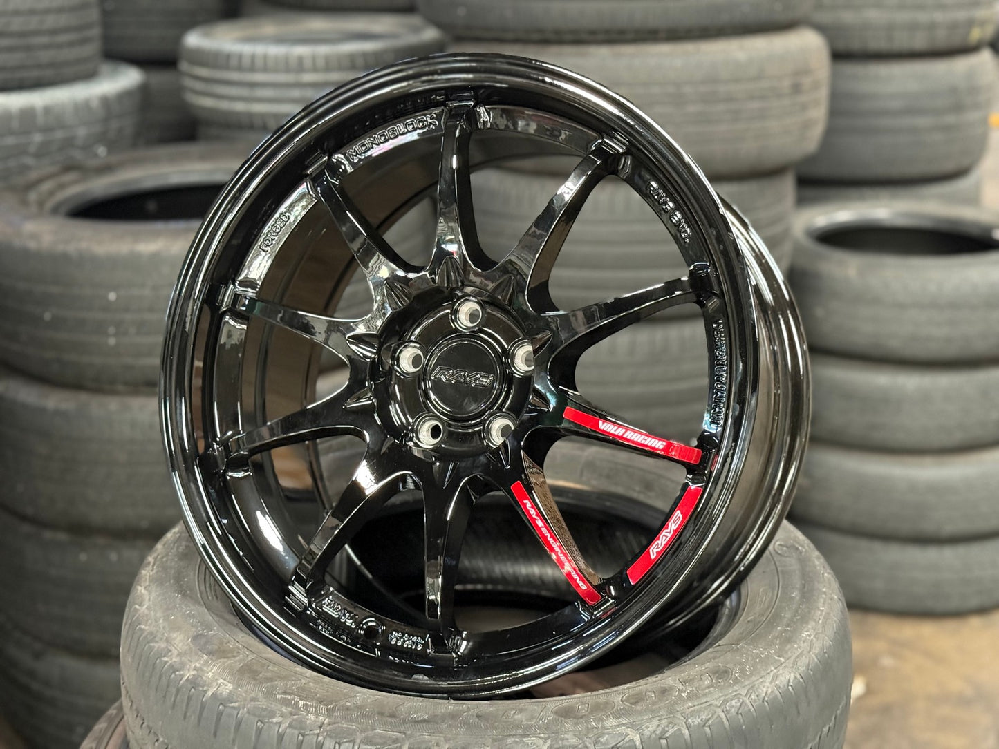 New 17X8 ET35 AOW Flow Formed CE28 Rim (4 wheel) Gloss Black 5X100