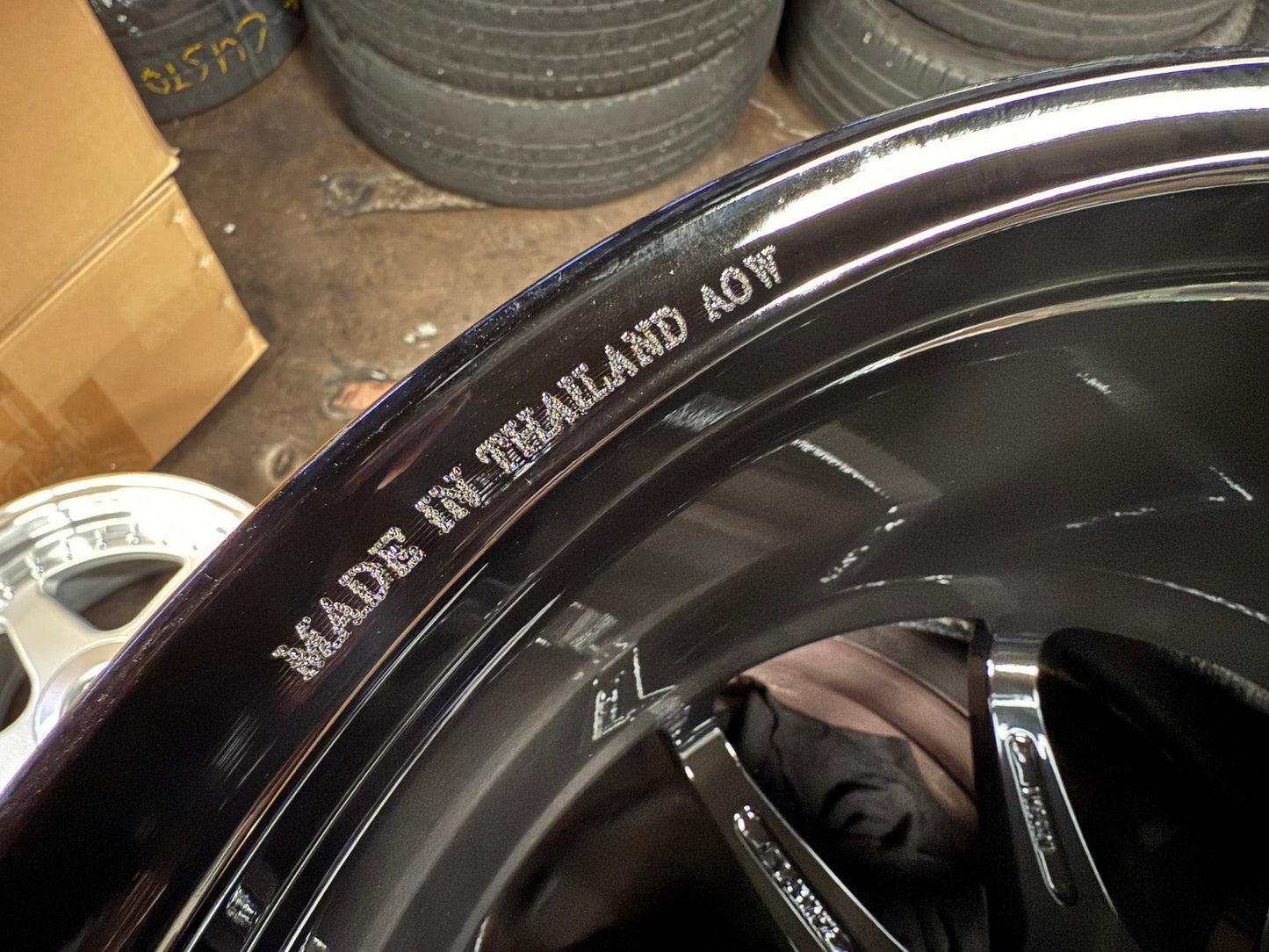 New 17X8 ET35 AOW Flow Formed CE28 Rim (4 wheel) Gloss Black 5X100