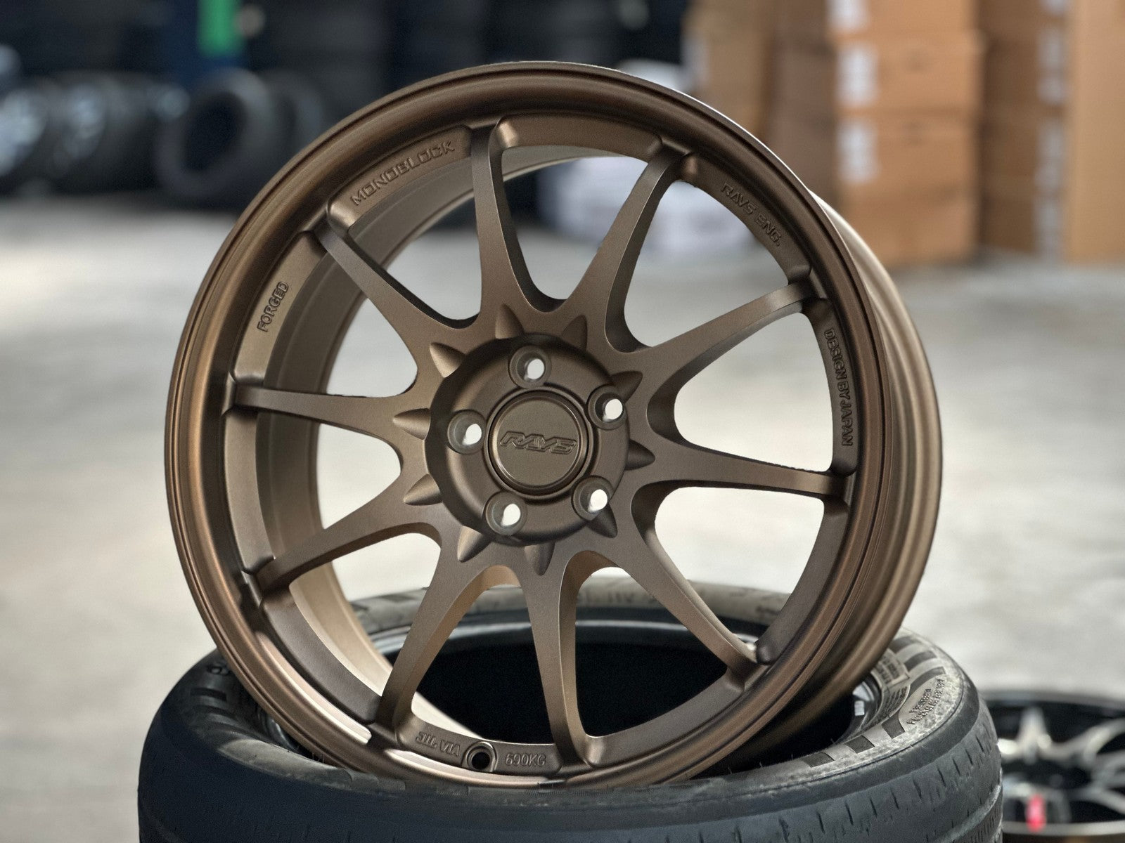 New 17X8 ET35 AOW Flow Formed CE28 Rim (4 wheel) Matt Bronze 5X100 ...