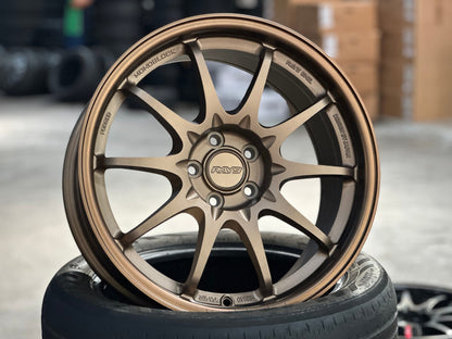 New 17X8 ET35 AOW Flow Formed CE28 Rim (4 wheel) Matt Bronze 5X100