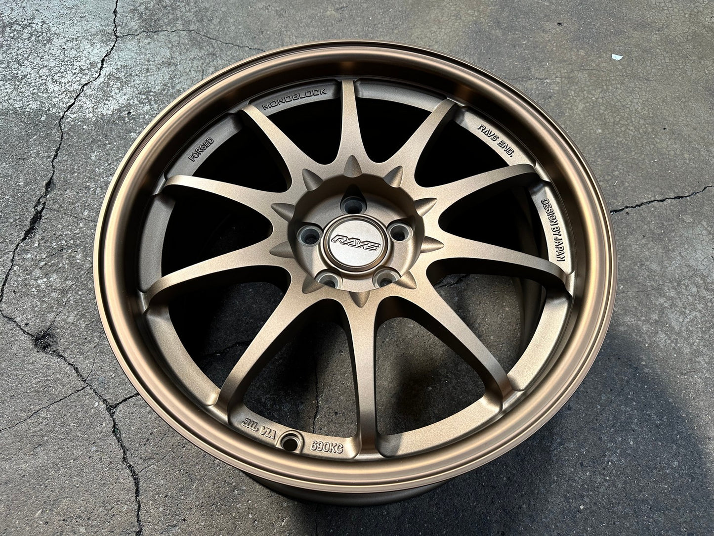 New 17X8 ET35 AOW Flow Formed CE28 Rim (4 wheel) Matt Bronze 5X100