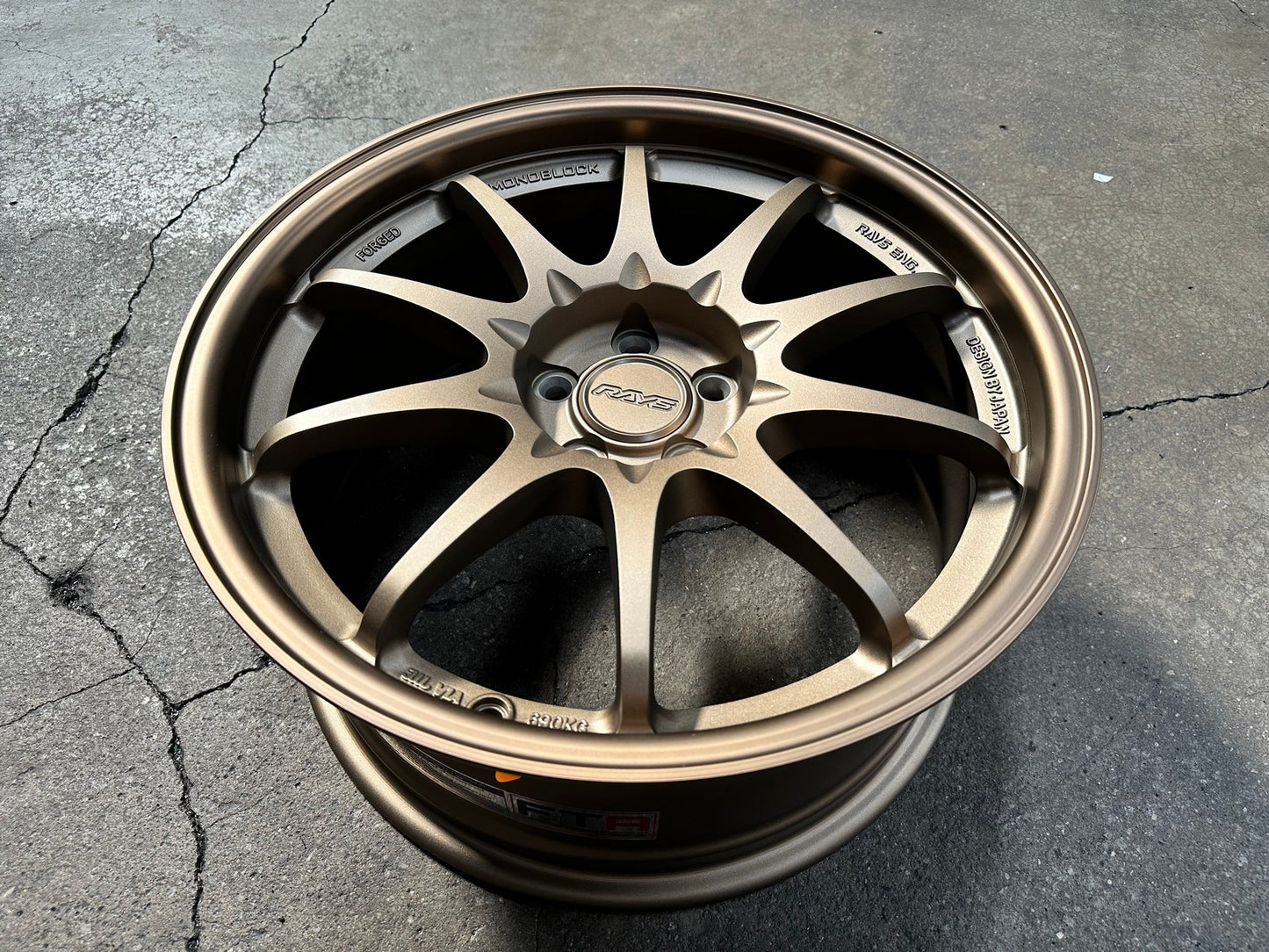New 17X8 ET35 AOW Flow Formed CE28 Rim (4 wheel) Matt Bronze 5X100