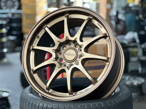 New 17X8 ET35 AOW Flow Formed CE28 Rim (4 wheel) Matt Bronze 5X112
