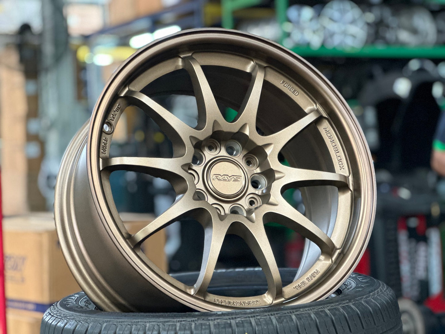 New 17X8 ET35 AOW Flow Formed CE28 Rim (4 wheel) Matt Bronze 5X114.3