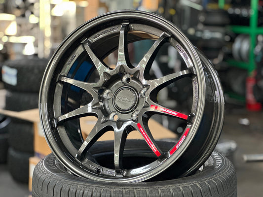 New 17X8 ET35 AOW Flow Formed CE28 Rim (4 wheel) Gloss Gunmetal 5X112