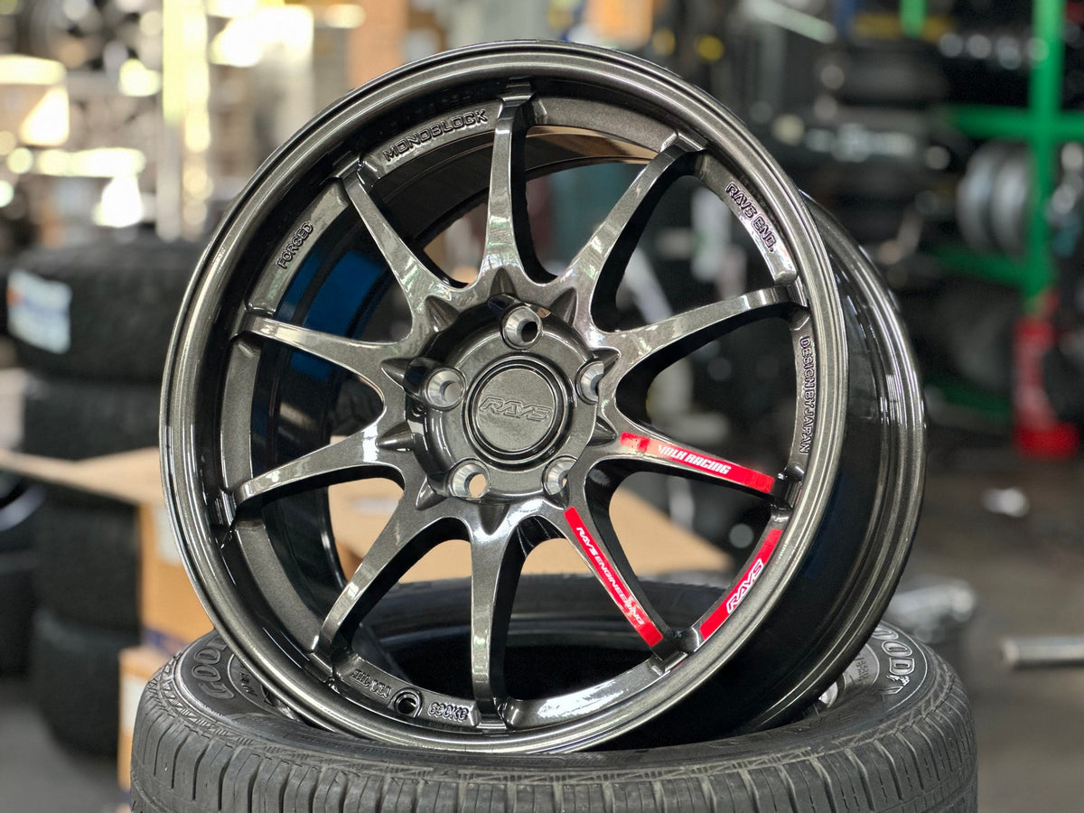 New 17X8 ET35 AOW Flow Formed CE28 Rim (4 wheel) Gloss Gunmetal 5X114.3