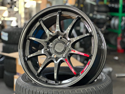 New 17X8 ET35 AOW Flow Formed CE28 Rim (4 wheel) Gloss Gunmetal 5X114.3