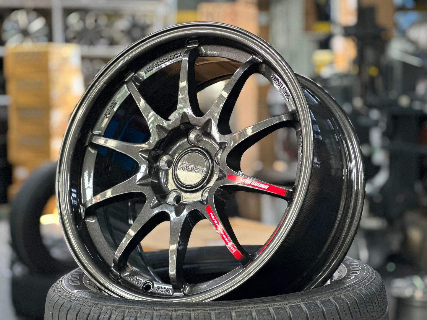 New 17X8 ET35 AOW Flow Formed CE28 Rim (4 wheel) Gloss Gunmetal 5X112