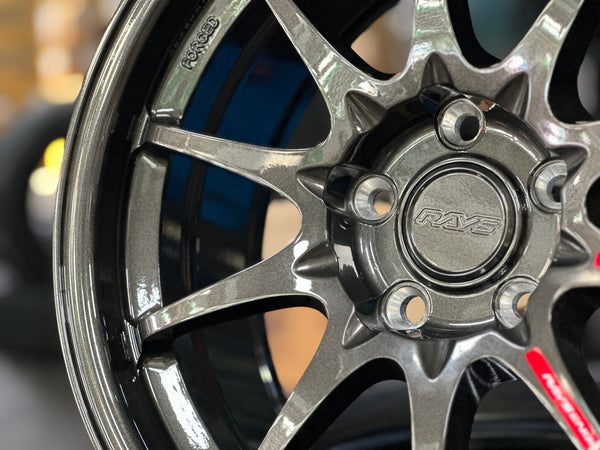 New 17X8 ET35 AOW Flow Formed CE28 Rim (4 wheel) Gloss Gunmetal 5X114.3