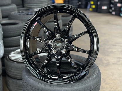 New 18X8.5 ET43 AOW Flow Formed CE28 Rim (4 wheel) Gloss Black 5X114.3