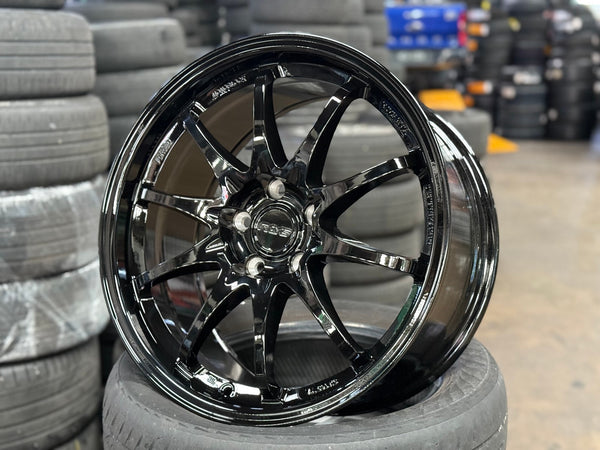 New 18X8.5 ET43 AOW Flow Formed CE28 Rim (4 wheel) Gloss Black 5X114.3
