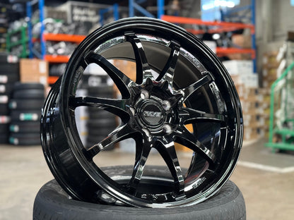 New 18X8.5 ET43 AOW Flow Formed CE28 Rim (4 wheel) Gloss Black 5X114.3