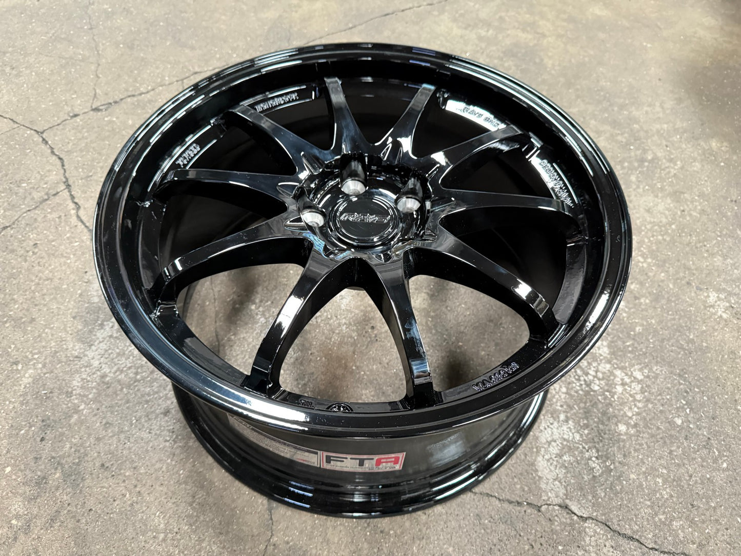 New 18X8.5 ET43 AOW Flow Formed CE28 Rim (4 wheel) Gloss Black 5X112