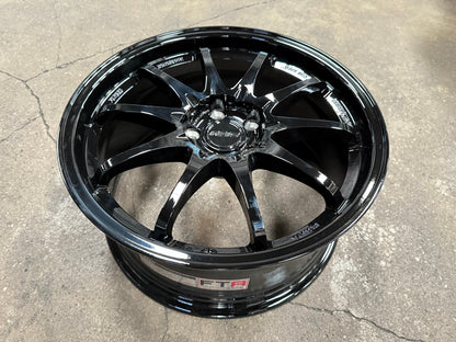 New 18X8.5 ET43 AOW Flow Formed CE28 Rim (4 wheel) Gloss Black 5X112