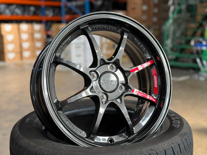 New 15X6.5 ET40 AOW Flow Formed CE28CR Rim (4 wheel) Gloss Gunmetal 4X100