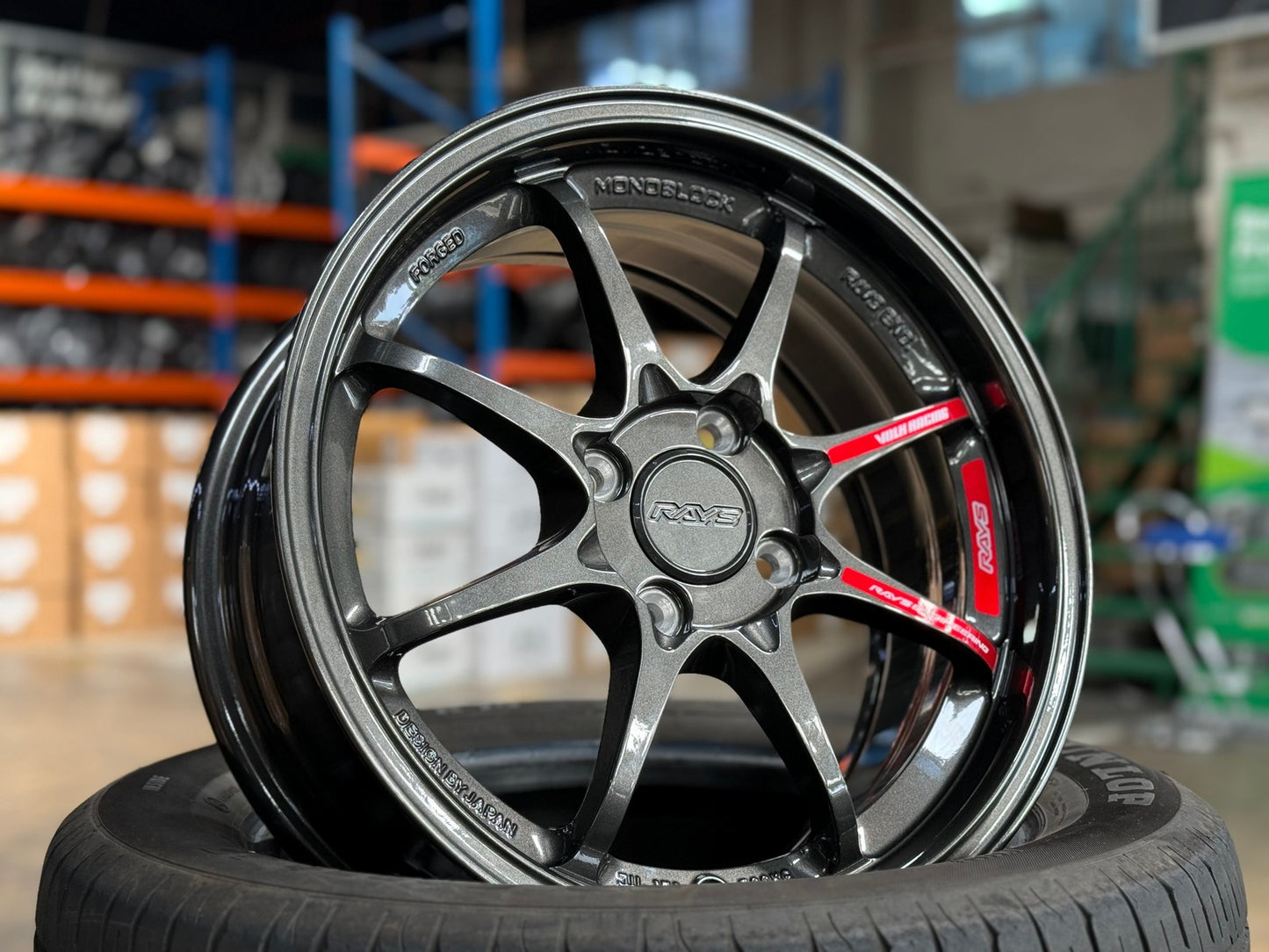 New 15X6.5 ET40 AOW Flow Formed CE28CR Rim (4 wheel) Gloss Gunmetal 4X100