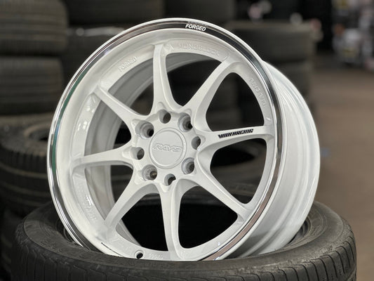 New 15X6.5 ET40 AOW Flow Formed CE28CR Rim (4 wheel) Gloss White 4X100