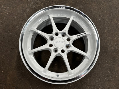 New 15X6.5 ET40 AOW Flow Formed CE28CR Rim (4 wheel) Gloss White 4X100