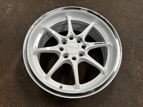 New 15X6.5 ET40 AOW Flow Formed CE28CR Rim (4 wheel) Gloss White 4X100