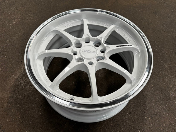 New 15X6.5 ET40 AOW Flow Formed CE28CR Rim (4 wheel) Gloss White 4X100
