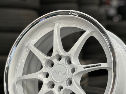 New 15X6.5 ET40 AOW Flow Formed CE28CR Rim (4 wheel) Gloss White 4X100