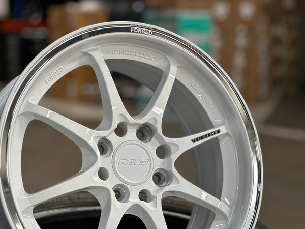 New 15X6.5 ET40 AOW Flow Formed CE28CR Rim (4 wheel) Gloss White 4X100