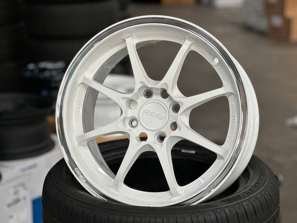 New 15X7 ET35 AOW Flow Formed CE28CR Rim (4 wheel) Gloss White 4X100