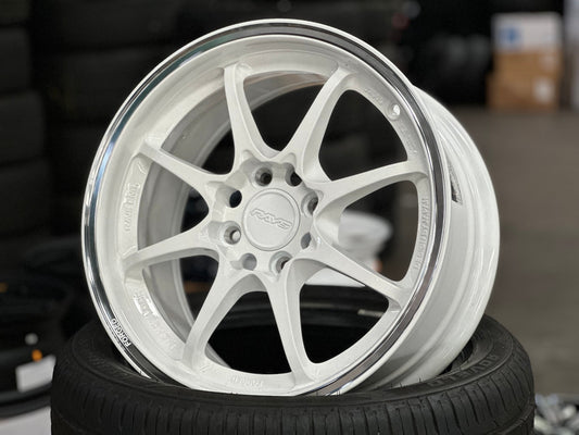 New 15X7 ET35 AOW Flow Formed CE28CR Rim (4 wheel) Gloss White 4X100