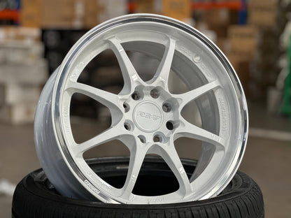 New 15X7 ET35 AOW Flow Formed CE28CR Rim (4 wheel) Gloss White 4X100