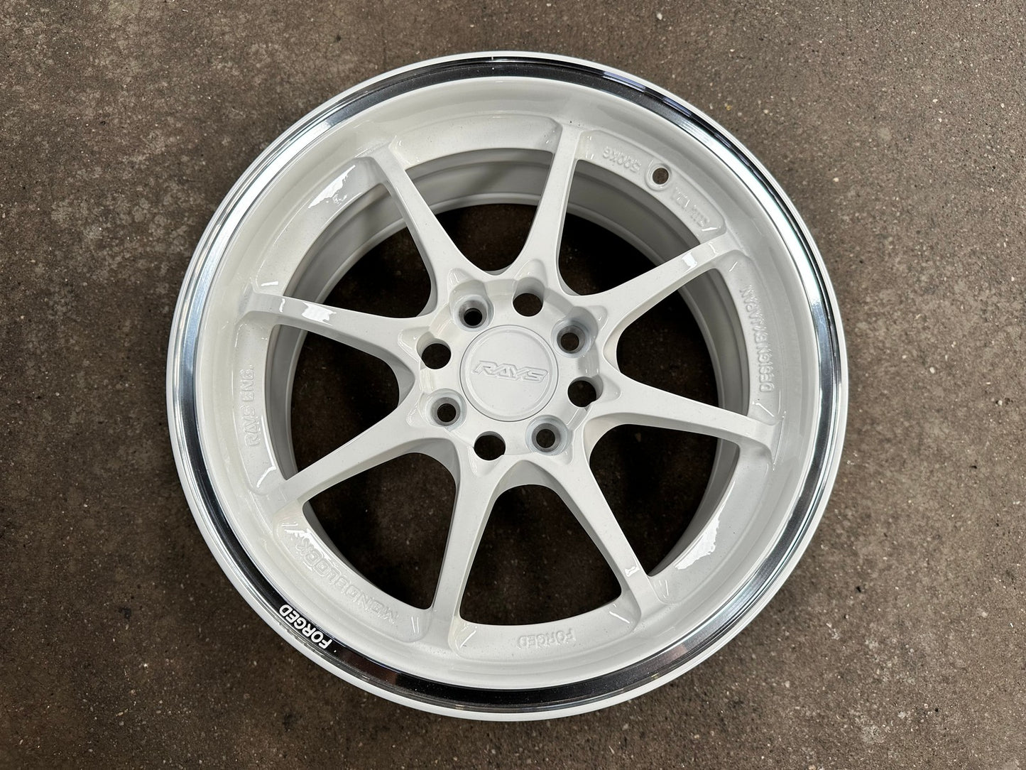 New 15X7 ET35 AOW Flow Formed CE28CR Rim (4 wheel) Gloss White 4X100