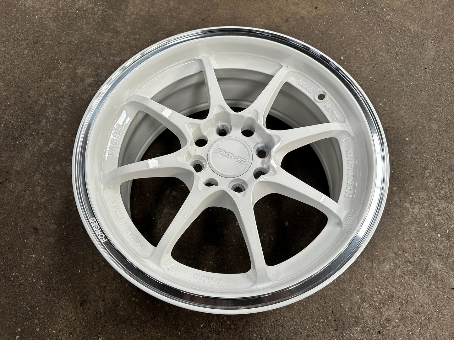 New 15X7 ET35 AOW Flow Formed CE28CR Rim (4 wheel) Gloss White 4X100