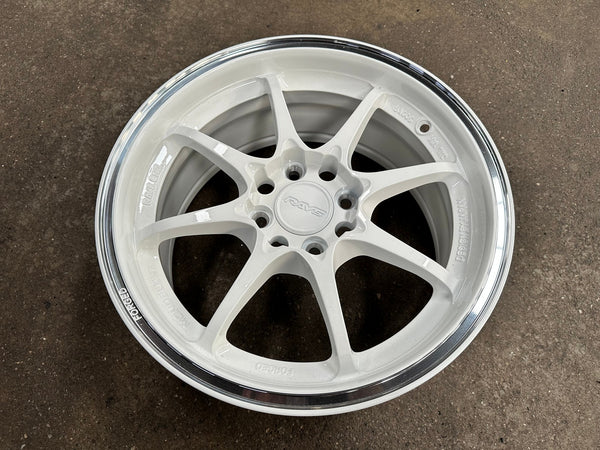 New 15X7 ET35 AOW Flow Formed CE28CR Rim (4 wheel) Gloss White 4X100